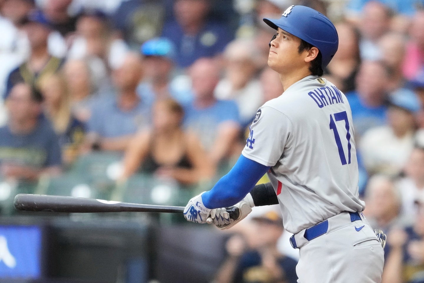 大谷は敵地で特大の32号HRを放った。その打球の行方に注目が集まっている。(C)Getty Images