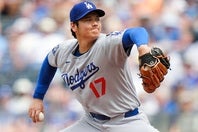 今季５度目のマウンドに上がった大谷。(C) Getty Images