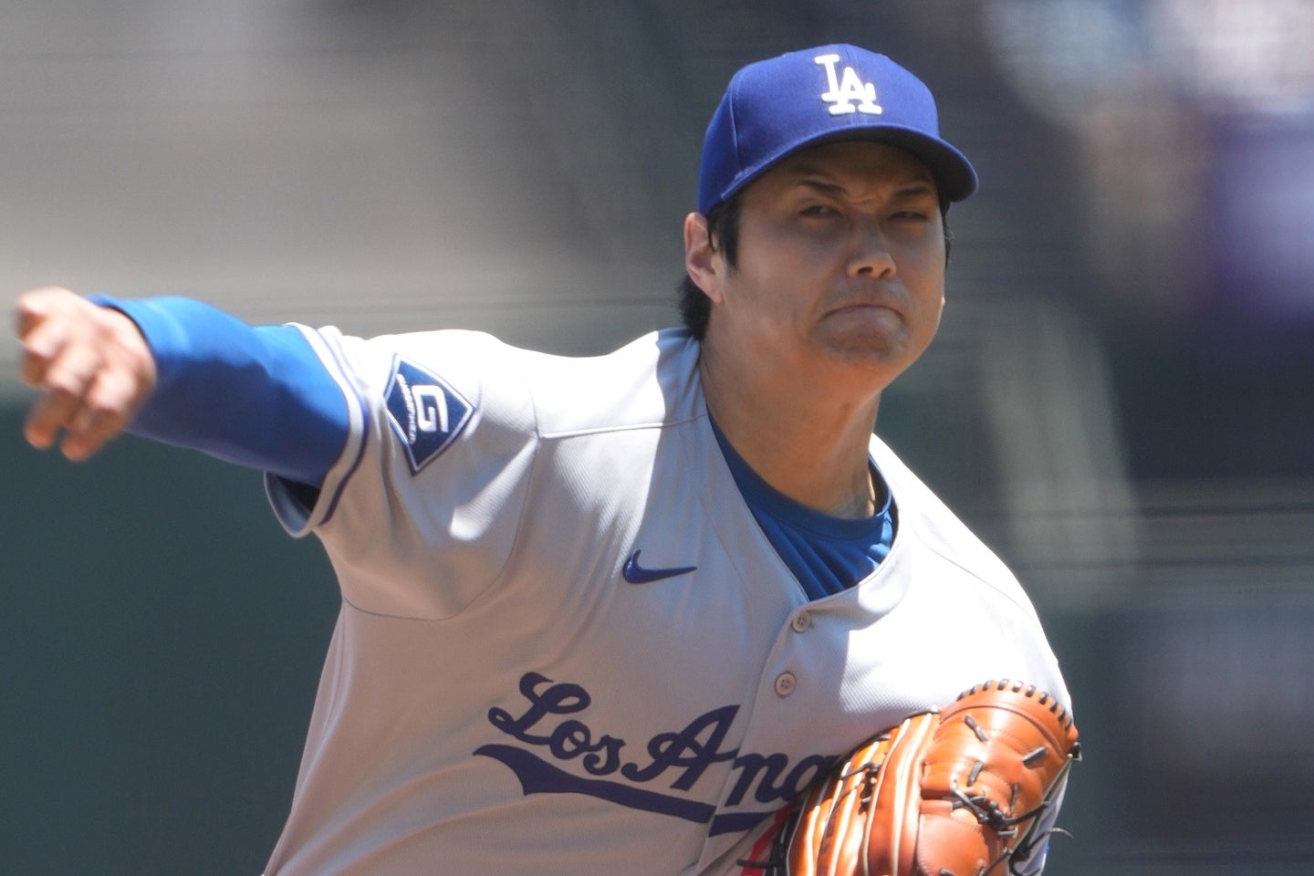 復帰後５度目の先発登板を果たした大谷。(C)Getty Images