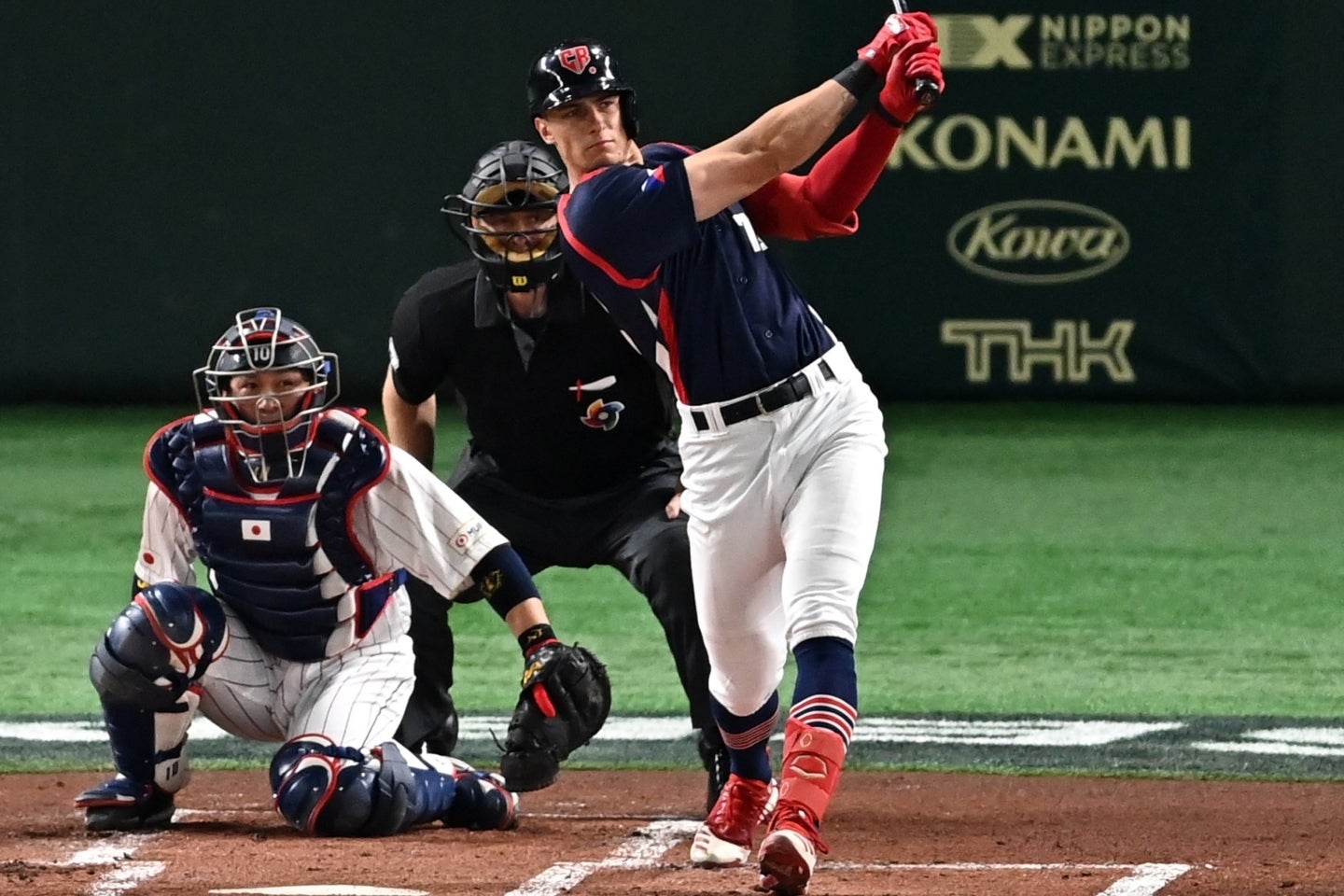 23年のWBCでチェコ代表としてプレーした巨人のフルプ。(C)Getty Images