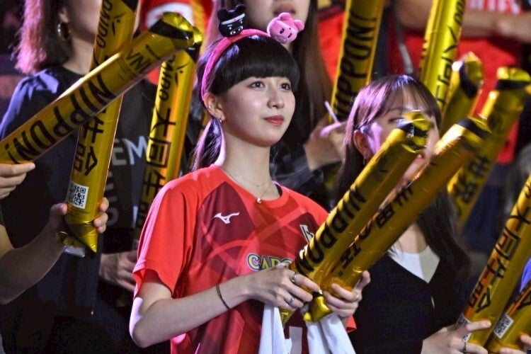 千葉ポートアリーナを訪れたCocomiさん。写真：金子拓弥（THE DIGEST写真部）