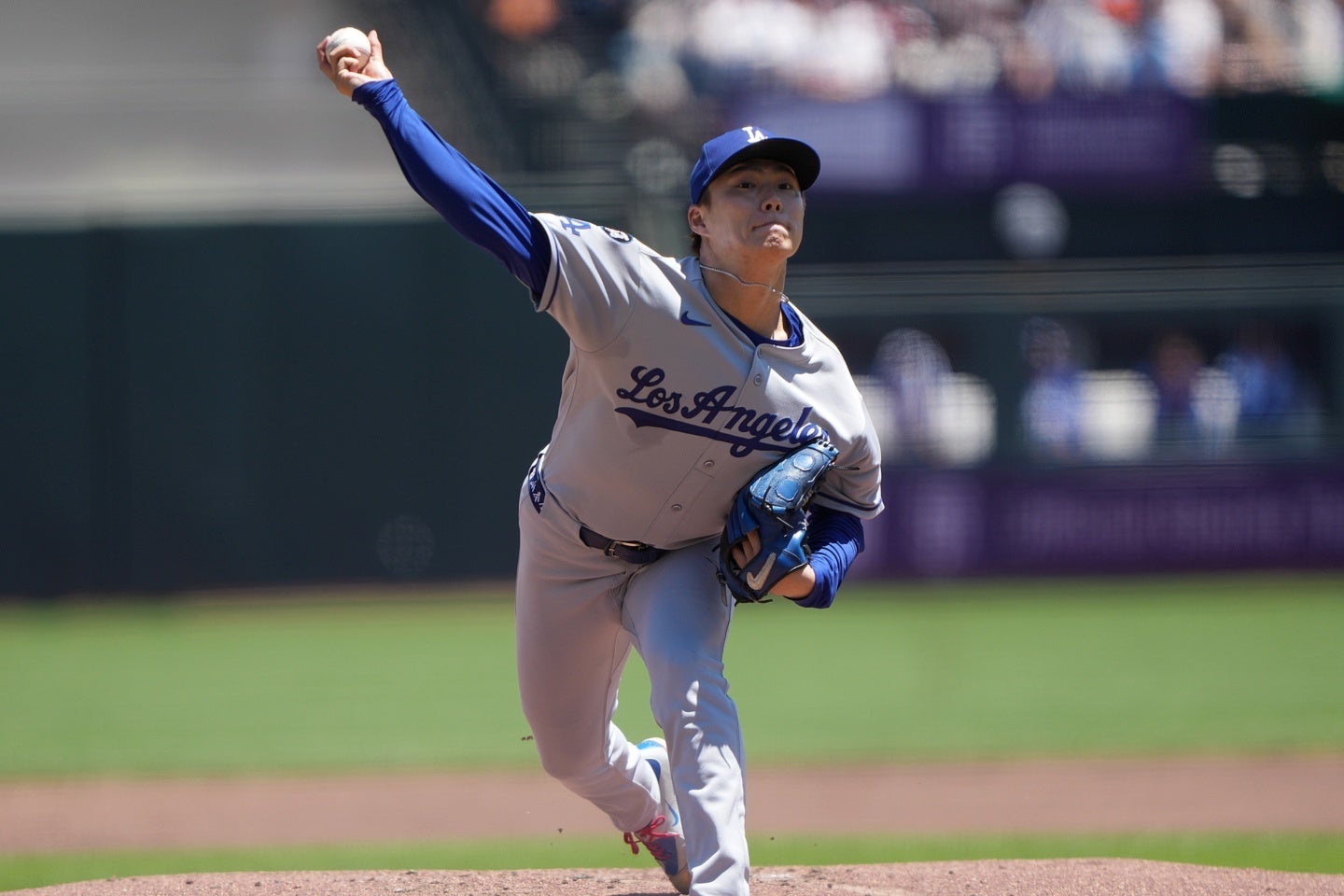 山本は７回を投げ３安打７Kで無失点の快投だった。(C)Getty Images