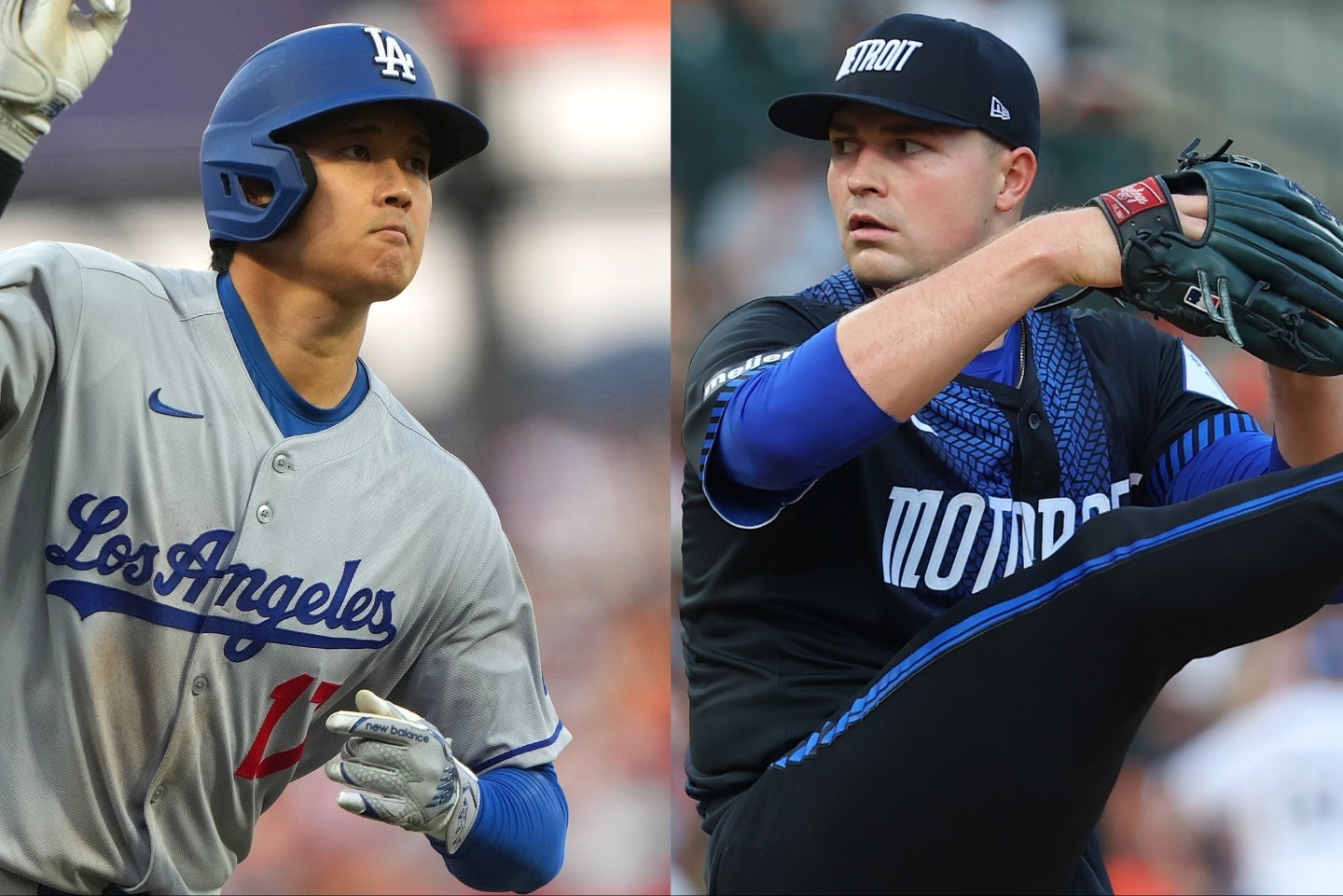 スクーバル（右）は大谷（左）との対決を楽しみにしている。(C) Getty Images