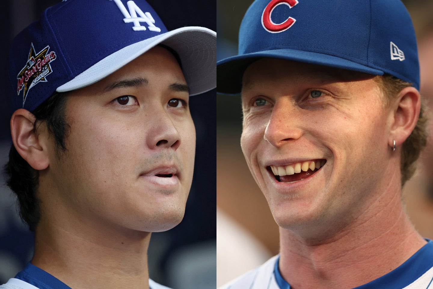 メッツのクロウ＝アームストロング（右）がドジャースの大谷（左）への尊敬の念を語った。(C)Getty Images