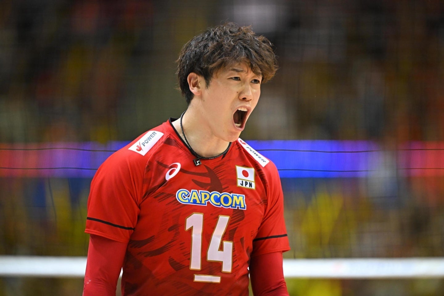 日本の主将を務める石川。ドイツ戦は最多22得点を挙げた。最多写真：金子拓弥（THE DIGEST写真部）