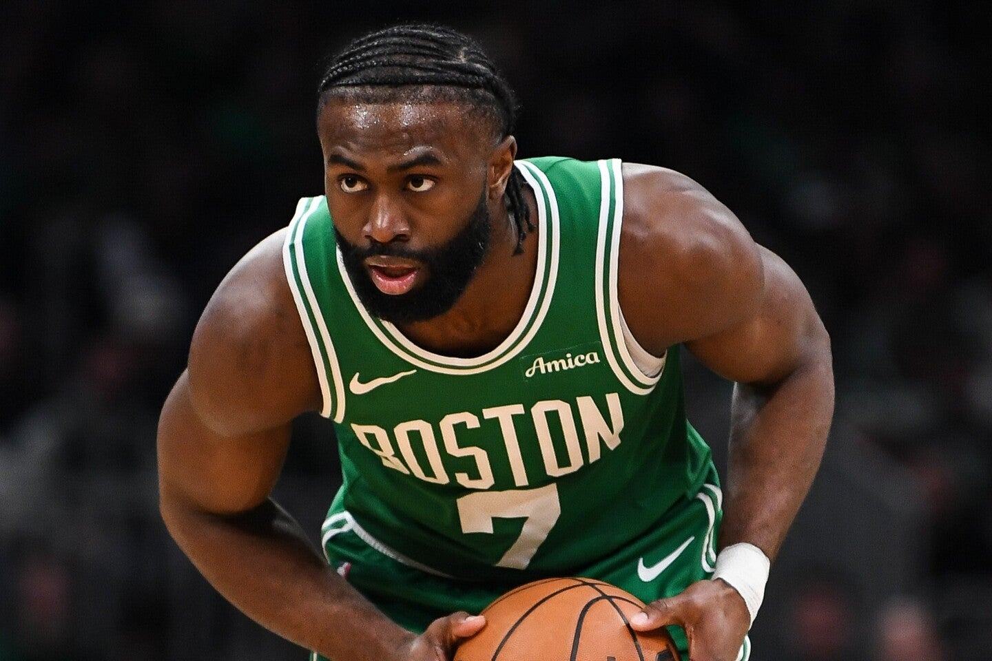 ブラウンがNBA入りしたのは2016年。前のシーズンに引退したコビーとは入れ違いで、会うこともなかったという。(C)Getty Images