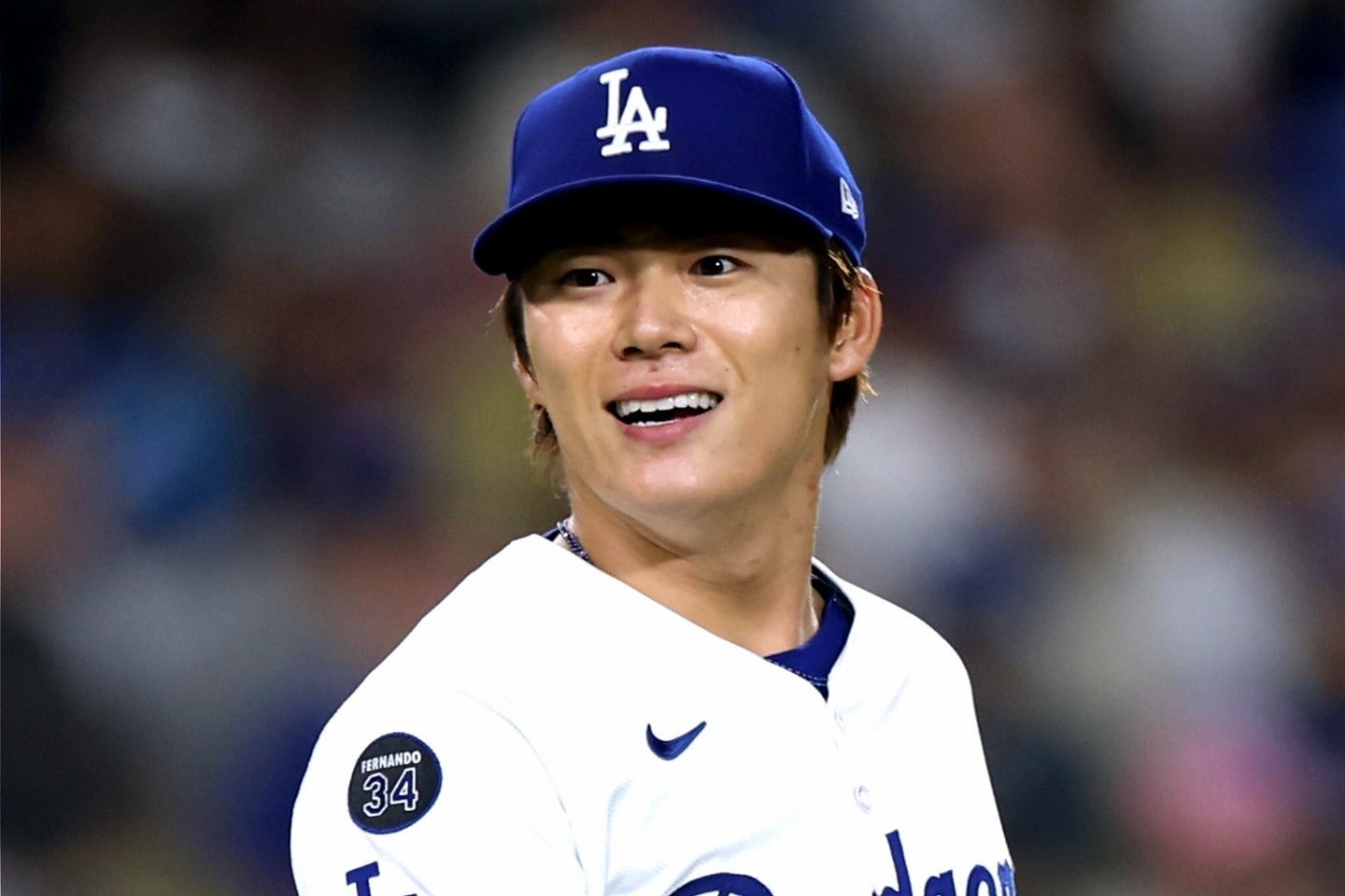 ドジャースの山本。昨季の経験が今季の好調につながっていると明かした。(C)Getty Images