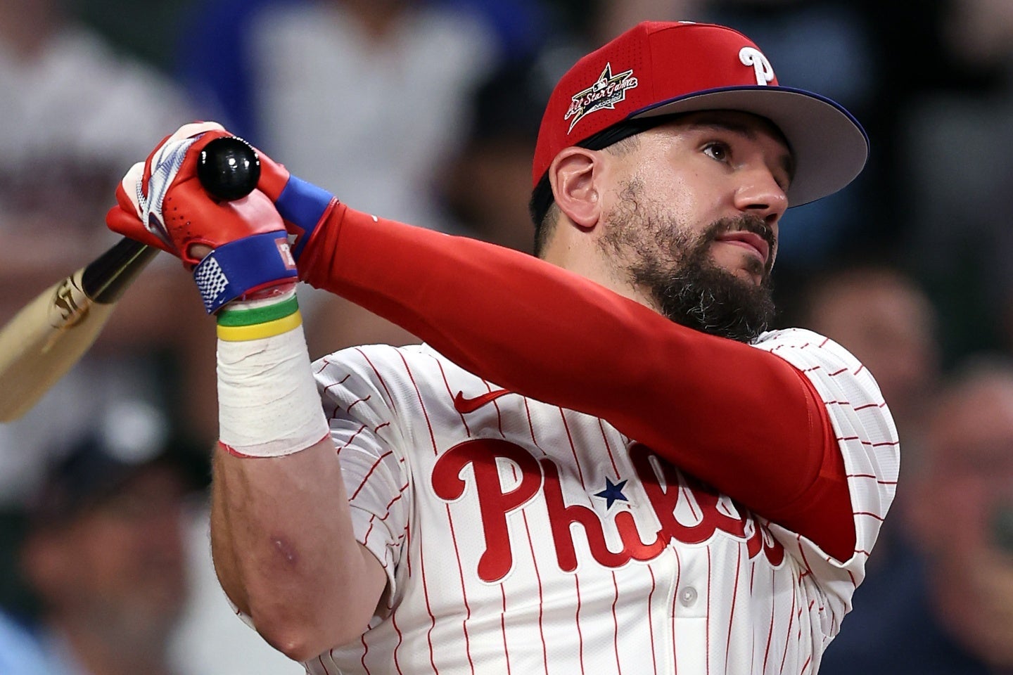 フィリーズのシュワーバー。大谷とHR数で１本差に迫っている。(C)Getty Images