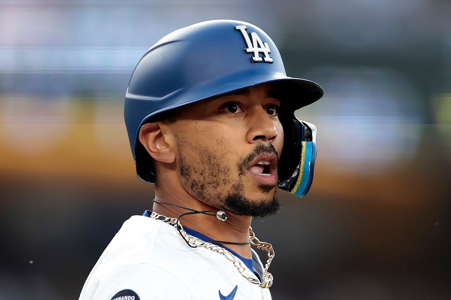 ブルワーズ戦でスタメンを外れたベッツ。(C)Getty Images