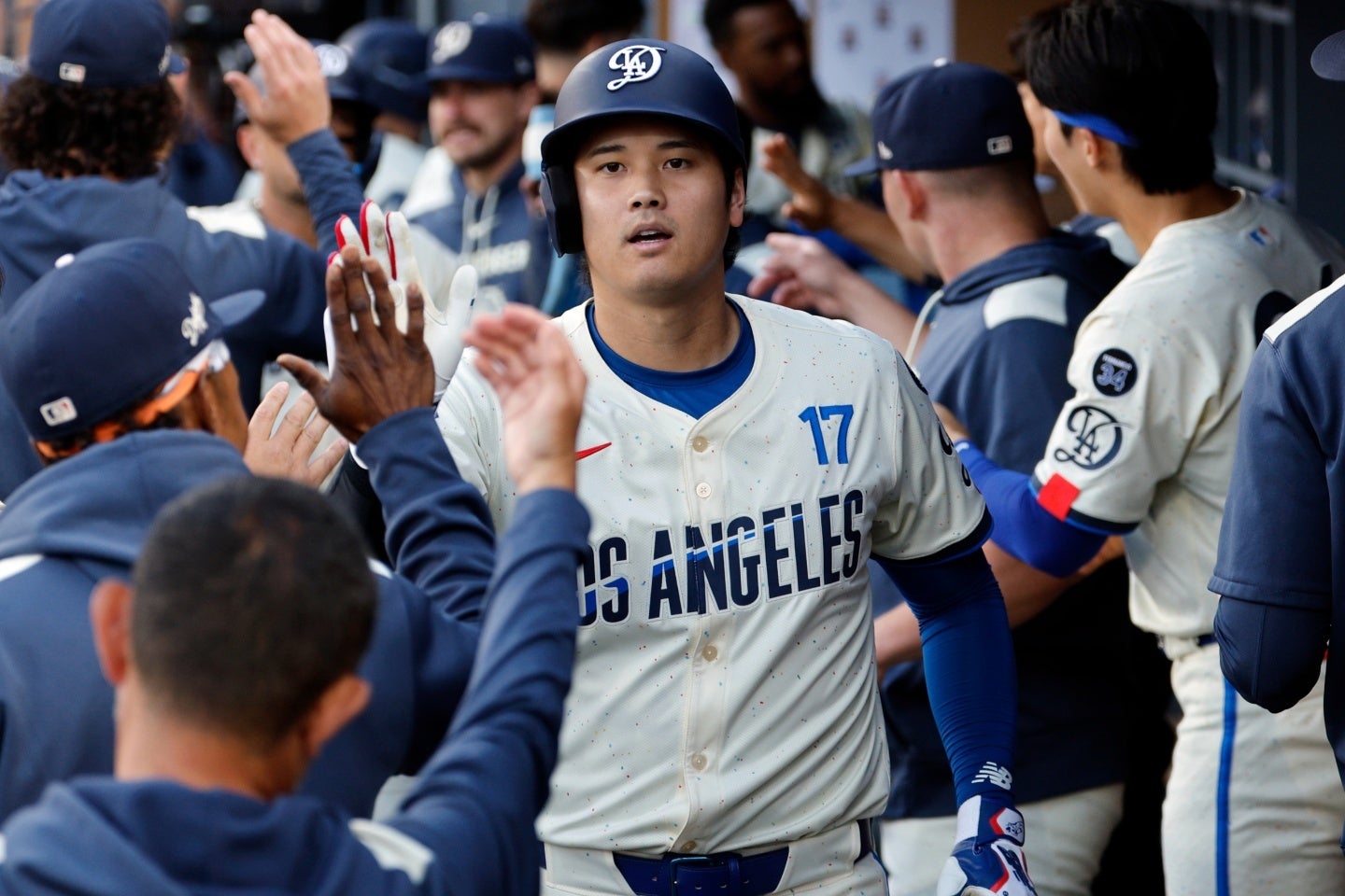 大谷は３回に33号２ランHRを放った。(C)Getty Images