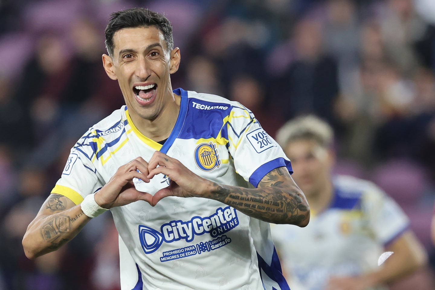 母国アルゼンチンのロサリオ・セントラルへ移籍したディ・マリア。(C)Getty Images