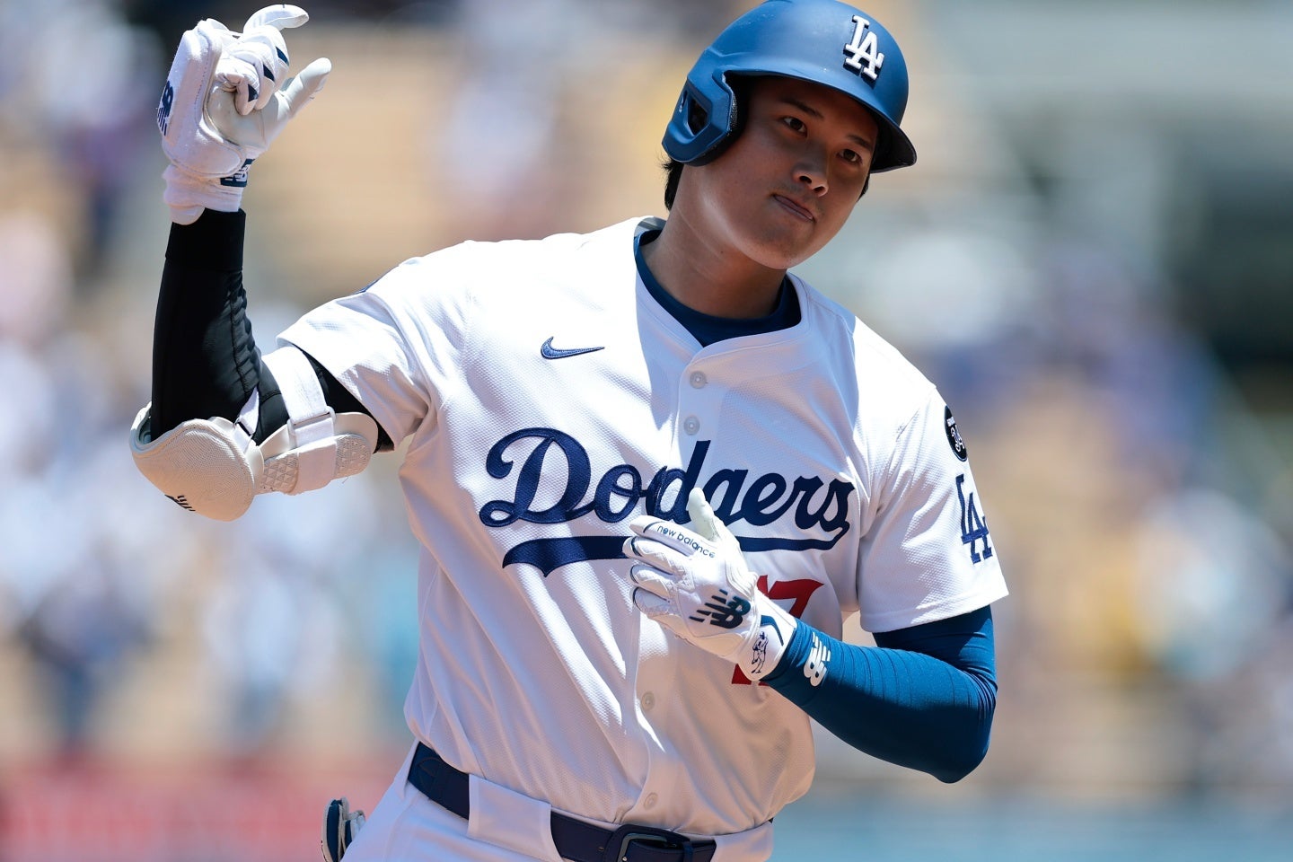 大谷は５戦連発となる37号ソロHRを放った。(C)Getty Images