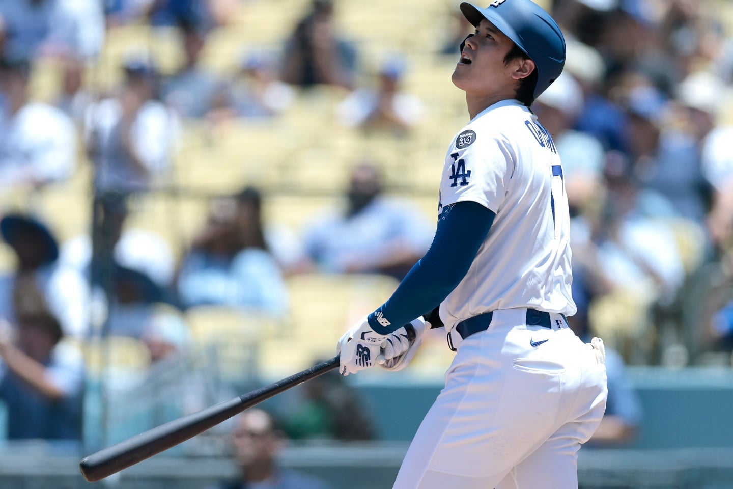 ５戦連発となる37号ソロHRを放った大谷。(C)Getty Images