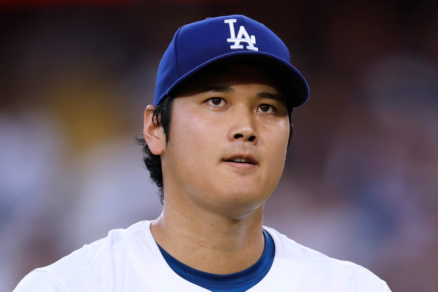 サヨナラのチャンスで申告敬遠を受けたドジャースの大谷。(C)Getty Images