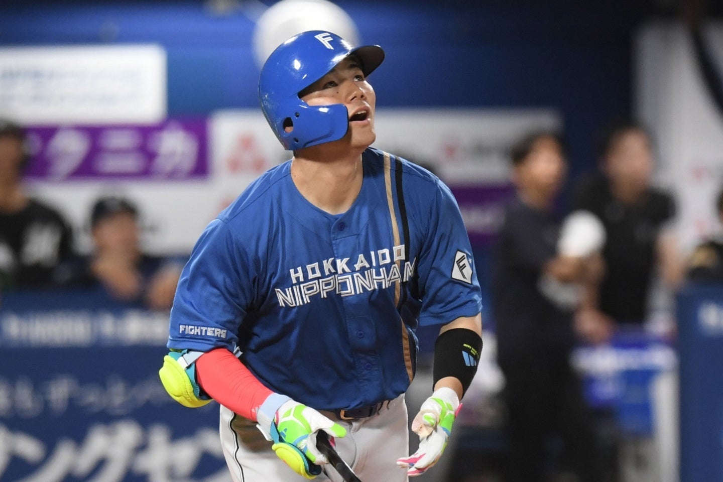 ４回にソロHRを放った清宮がMVP。今年の球宴は全パが２連勝した。写真:鈴木颯太朗