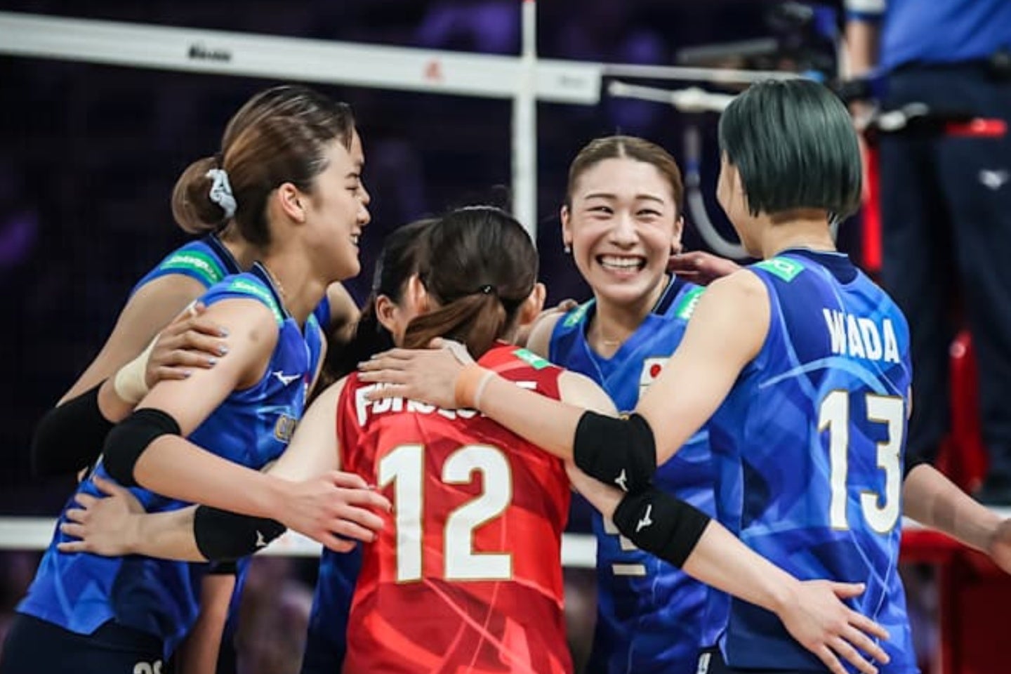 日本はトルコを破り４強進出を決めた。(C)Volleyball World