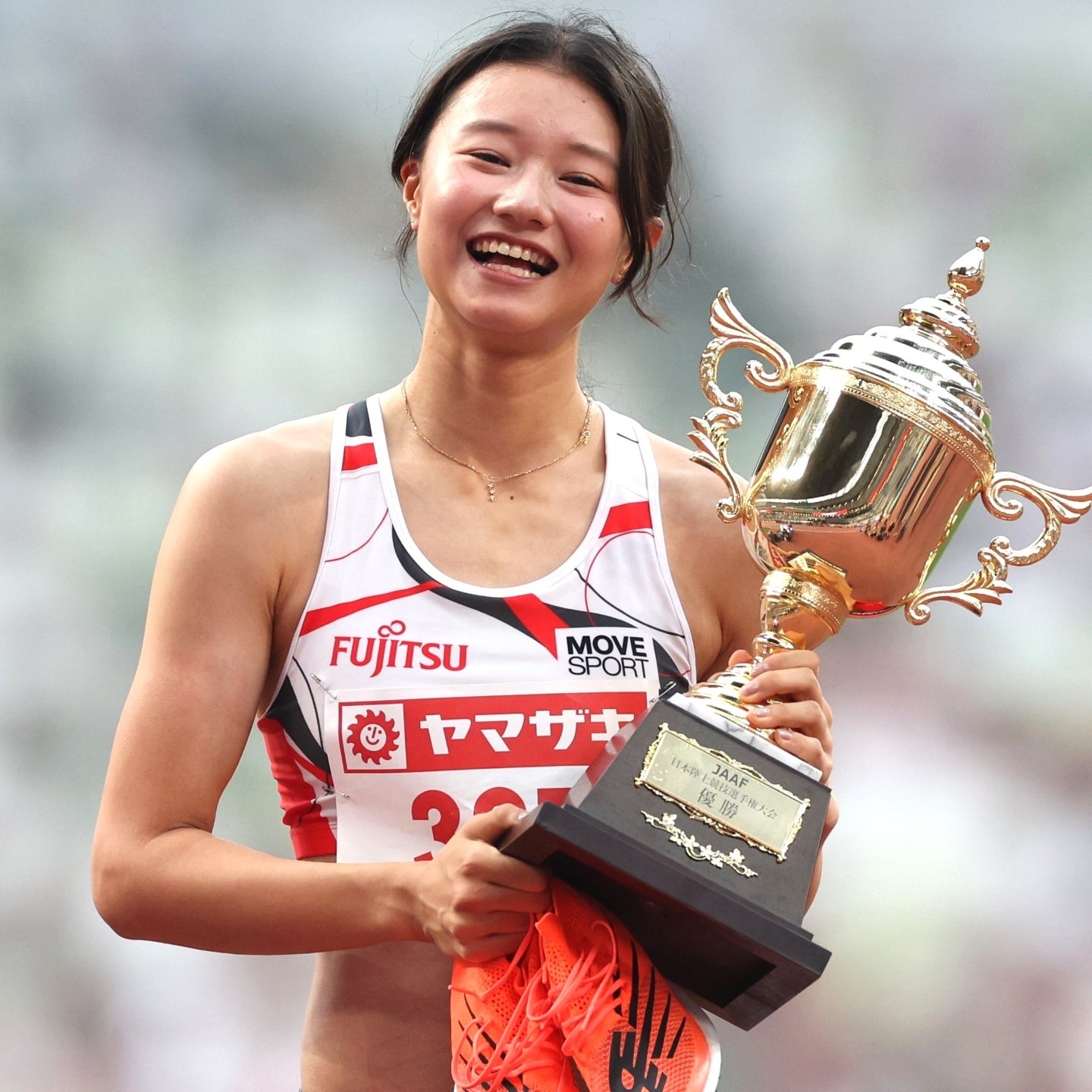 日本選手権で新女王となった田中。自身の高校時代の“選択”を振り返った。写真：永島裕基
