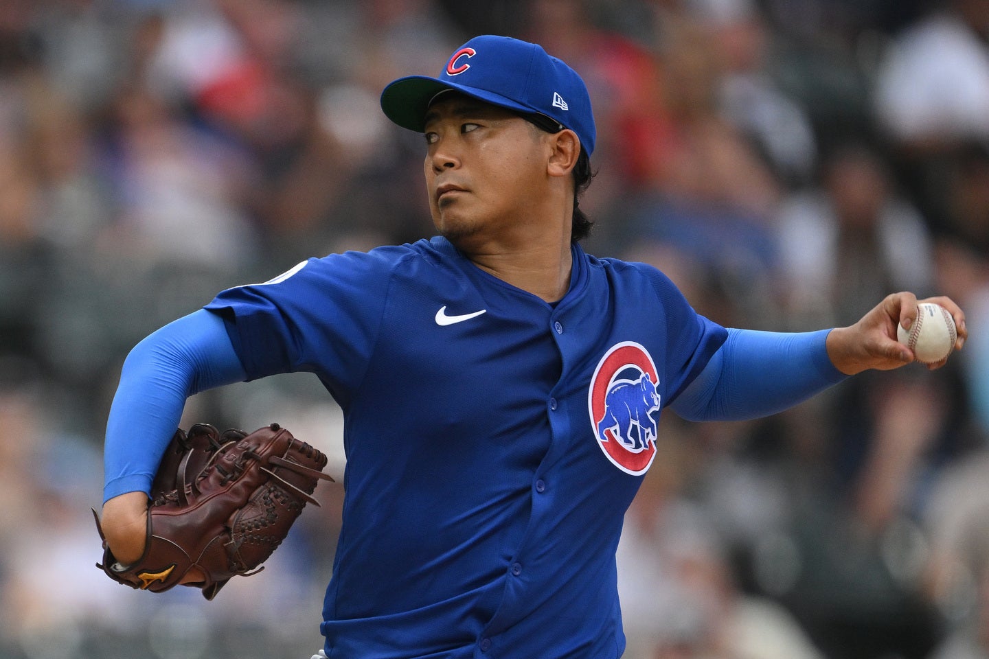 今季４敗目を喫したカブスの今永昇太。(C)Getty Images