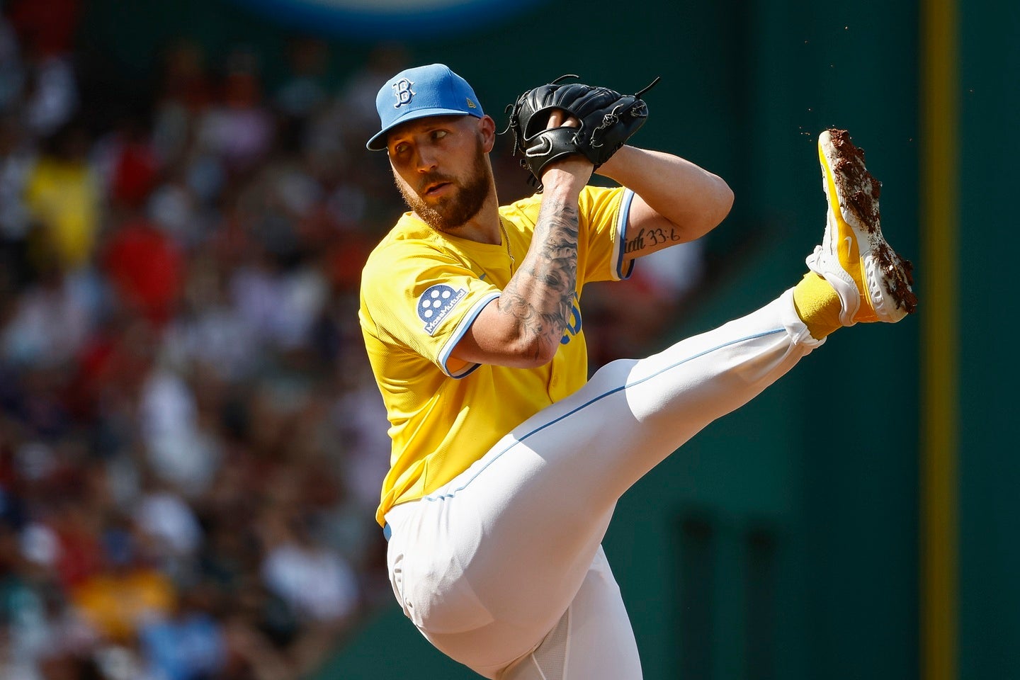 大谷に先頭打者ホームランを許したクローシェイだが、その後は２三振を奪った。(C) Getty Images