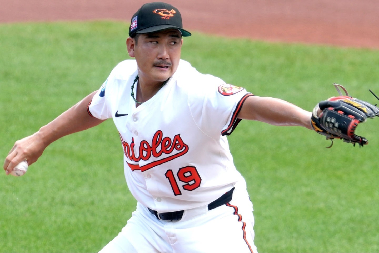 今季８勝目を挙げた菅野。(C) Getty Images