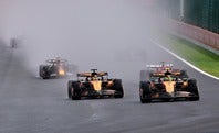 雨天による視界不良で1時間20分もの間セッションが中断された今回のベルギーGP。(C) Getty Images