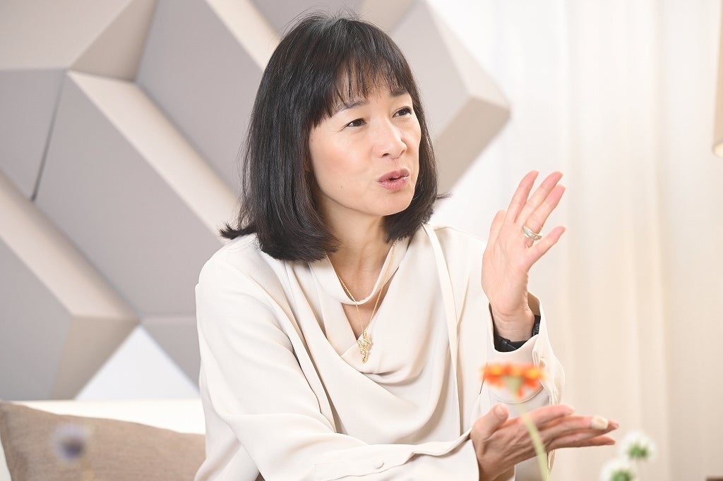 「どういう選択をするのかは、人間性」だと言う伊達公子さん。写真：金子拓弥（THE DIGEST写真部）