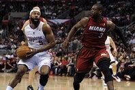 デイビス(左)はウェイド(右)の速さに衝撃を受けたという。(C)Getty Images