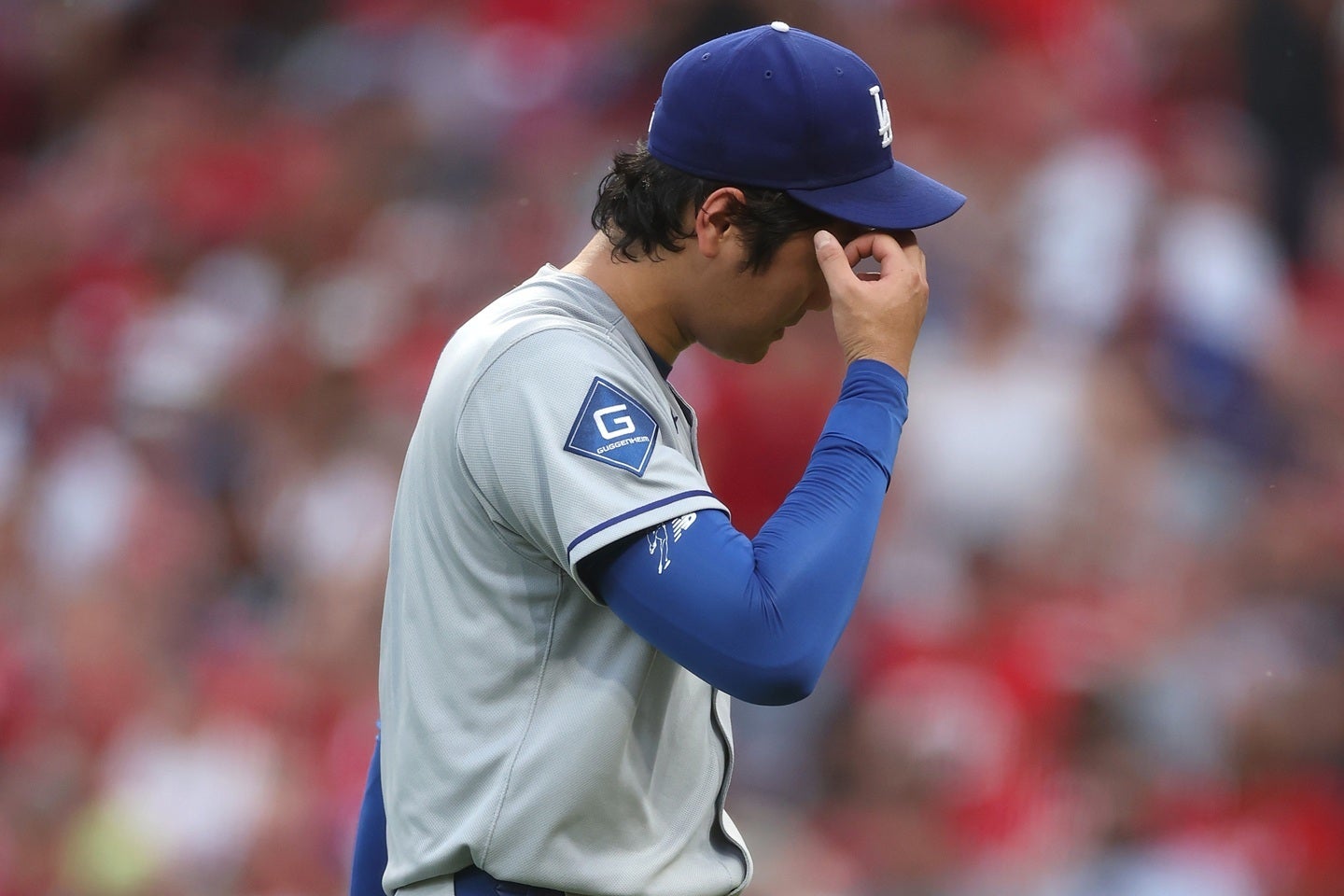 ２番・投手で先発した大谷。まさかの降板となった。(C) Getty Images