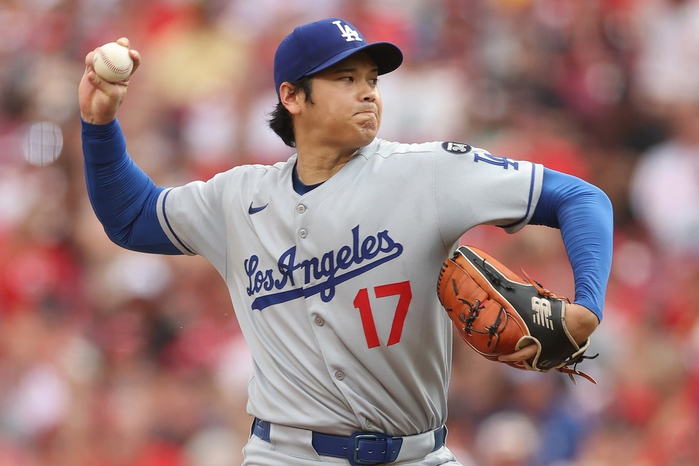 ２番・投手で先発した大谷。(C) Getty Images