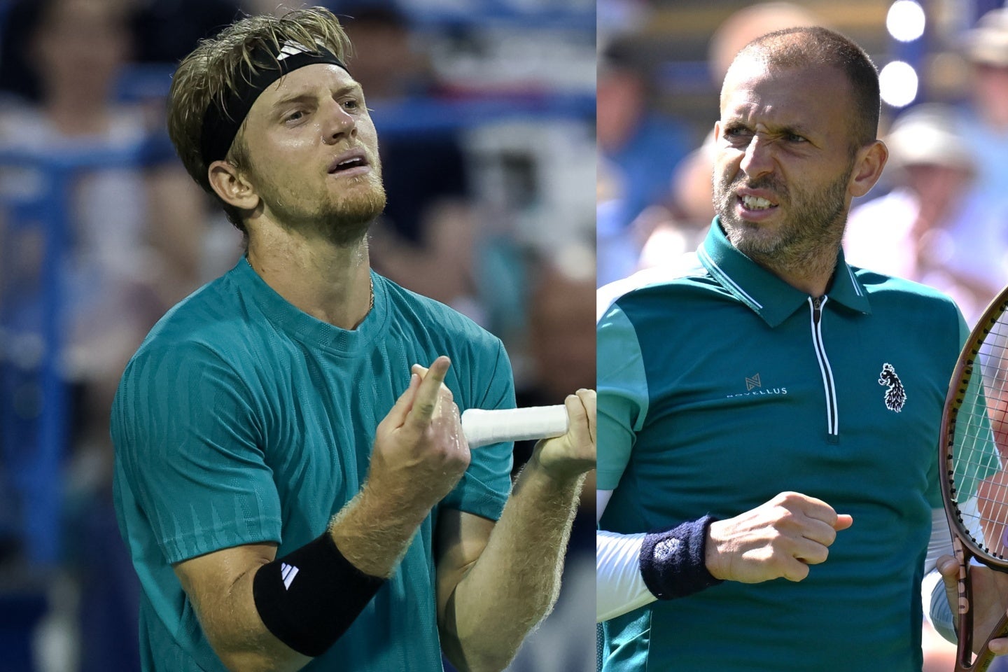 トロント大会で午前11時開始の試合に組まれたダビドビッチフォキナ（左）は、ATPのスケジュールに不満を示した。この意見には称賛の声もあったが、エバンス（右）は「哀れだ」と批判した。（C）Getty Images
