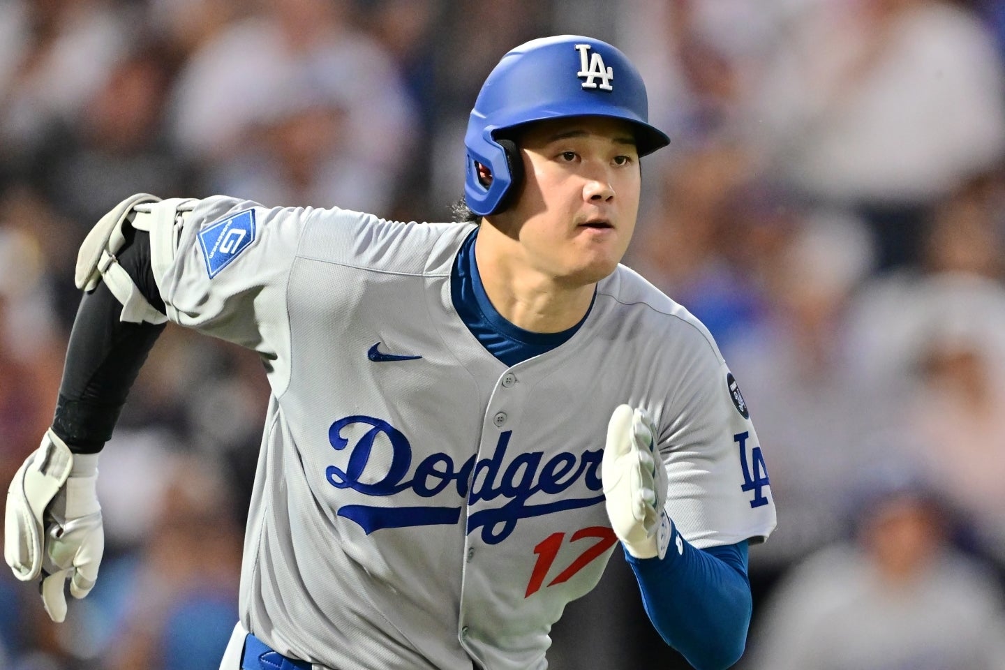 レイズ戦で４打数２安打とマルチ安打の活躍を見せた大谷。(C)Getty Images
