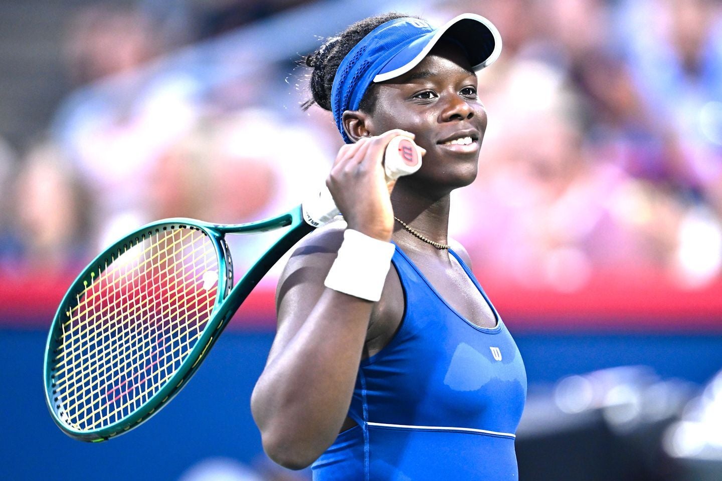 躍動のシーズンを送っている18歳のエムボコが地元カナダで世界ランキング２位のガウフを倒すなど快進撃を演じている。(C)Getty Images