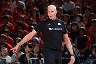 男子代表を率いて２度目のアジアカップに臨むホーバスHC。６日の初戦に向けて自信を語った。写真：永島裕基（THE DIGEST）