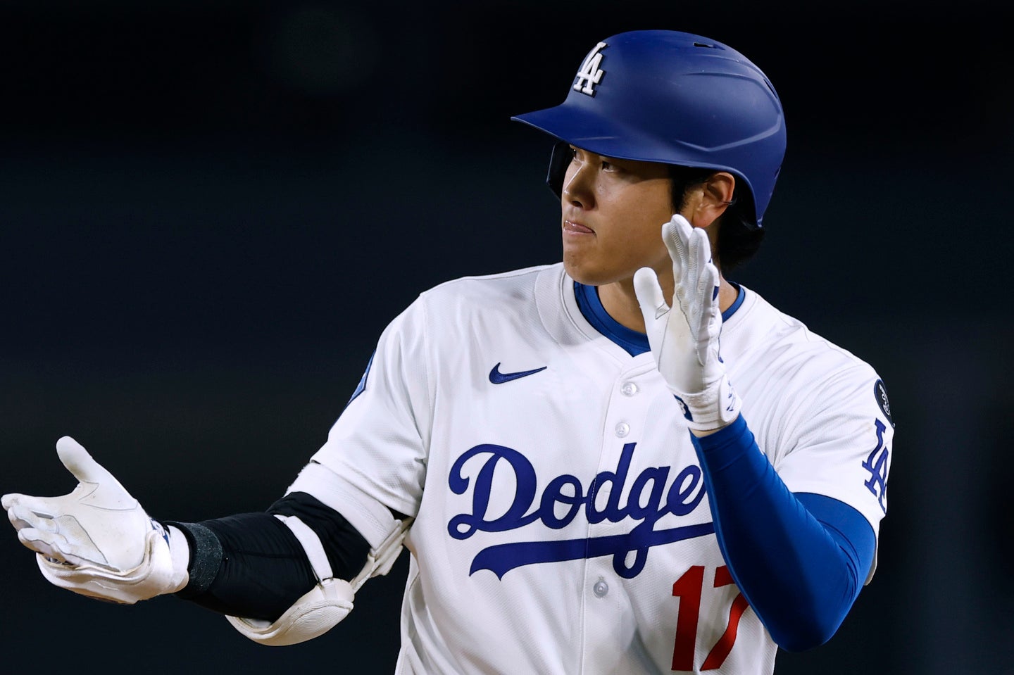 １番・指名打者としてスタメン出場した大谷翔平。(C) Getty Images