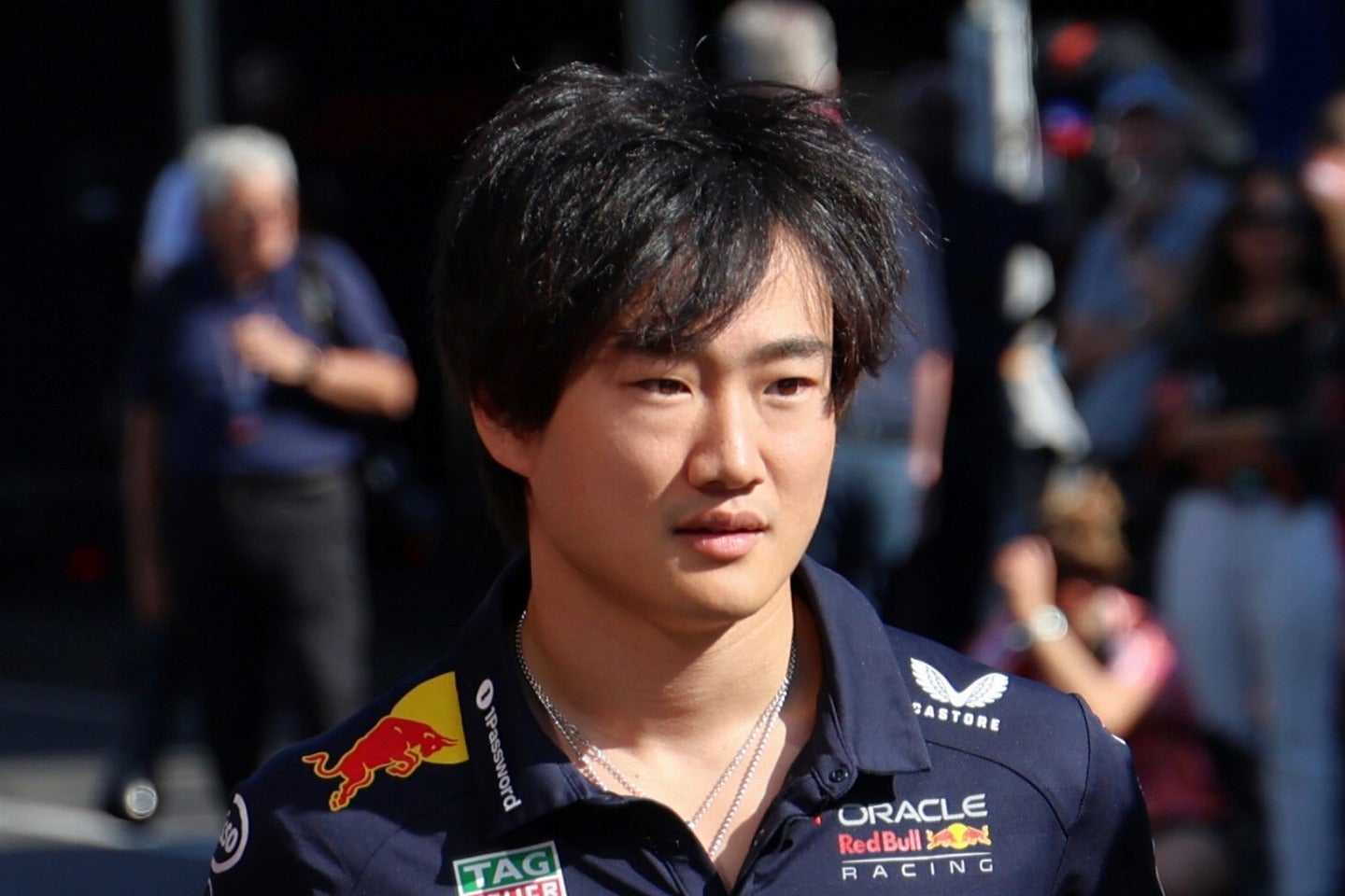 ヴィルヌーヴ氏から辛口評価を受けた角田。(C)Getty Images
