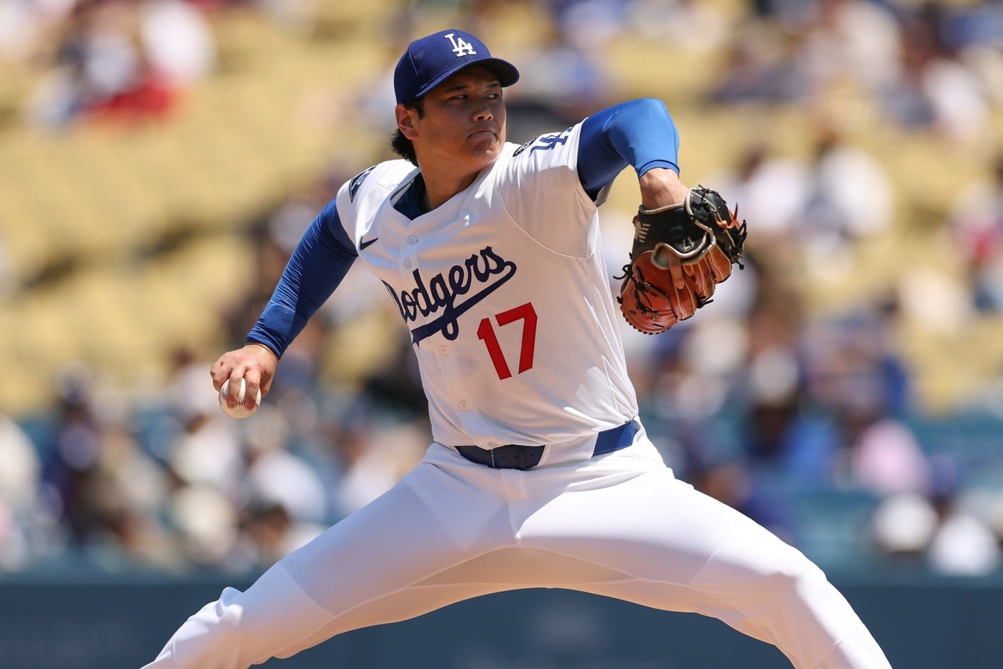 大谷は４回を投げ２安打１失点。復帰後最多となる８Kをマークした。(C)Getty Images
