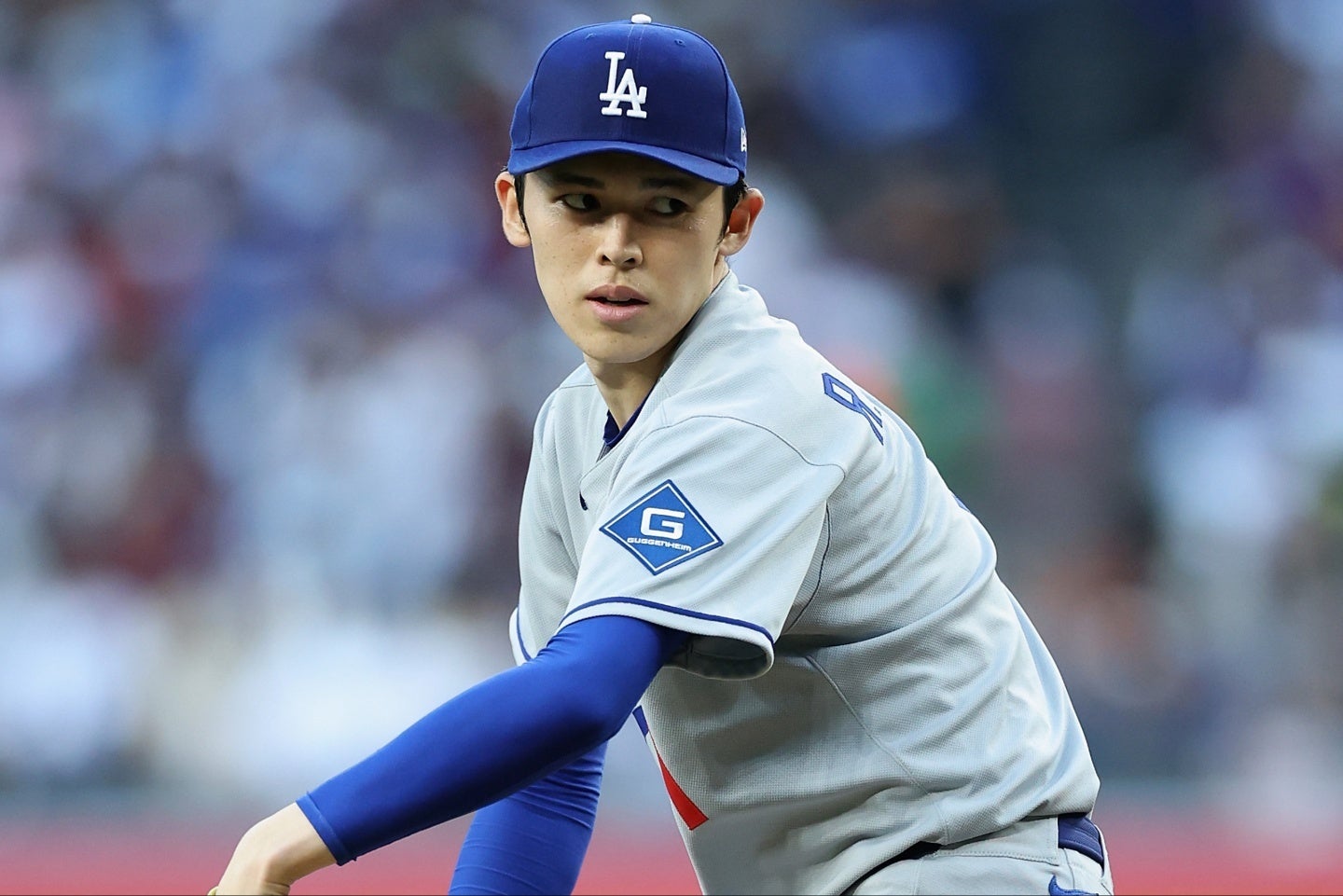 新球習得に取り組んでいる佐々木。(C) Getty Images