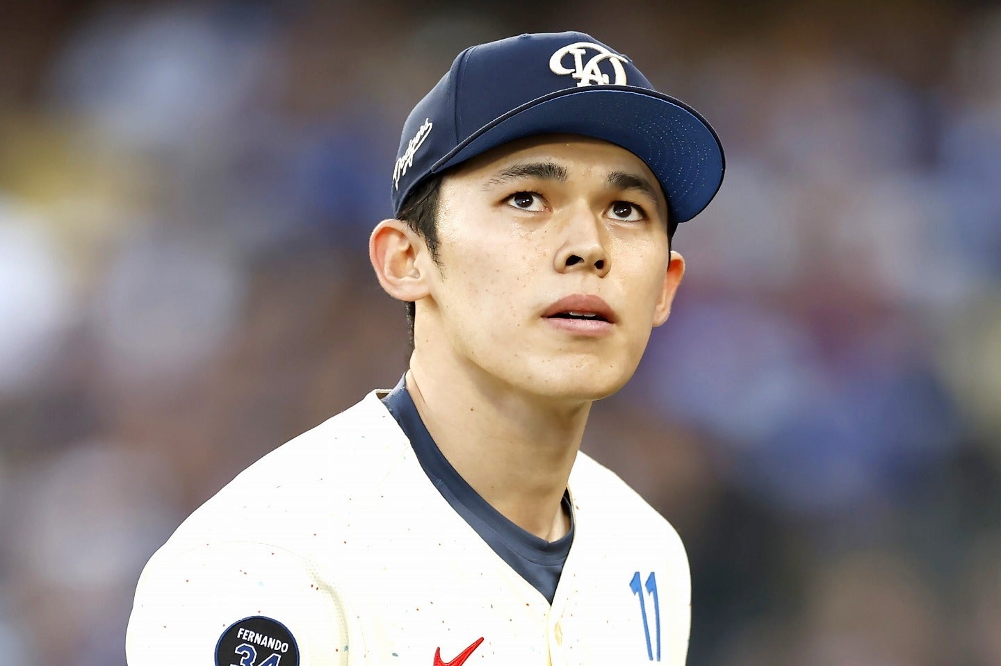 ポストシーズンの登板が疑問視されている佐々木。(C)Getty Images