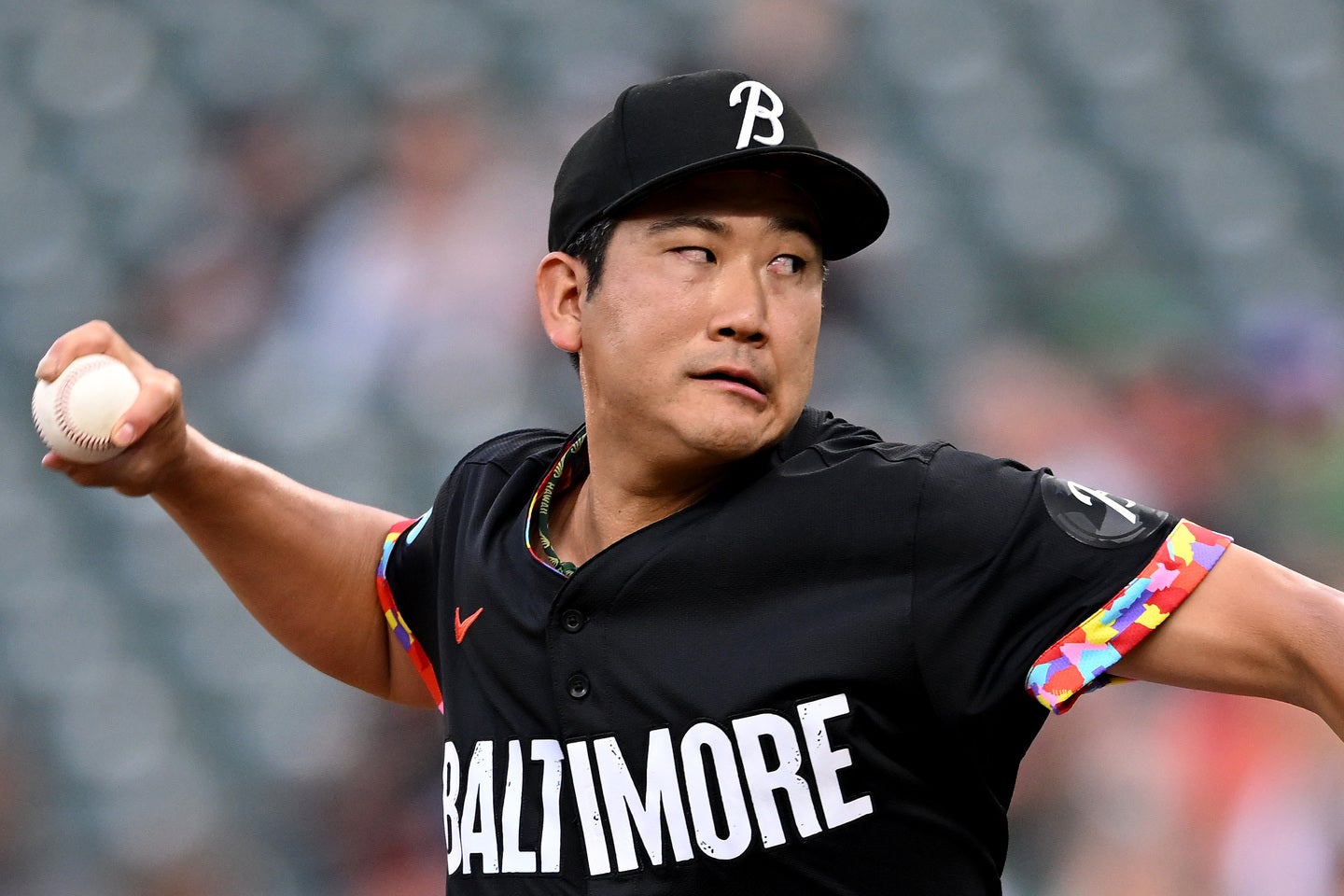 今季９勝目を挙げたオリオールズの菅野智之。(C)Getty Images