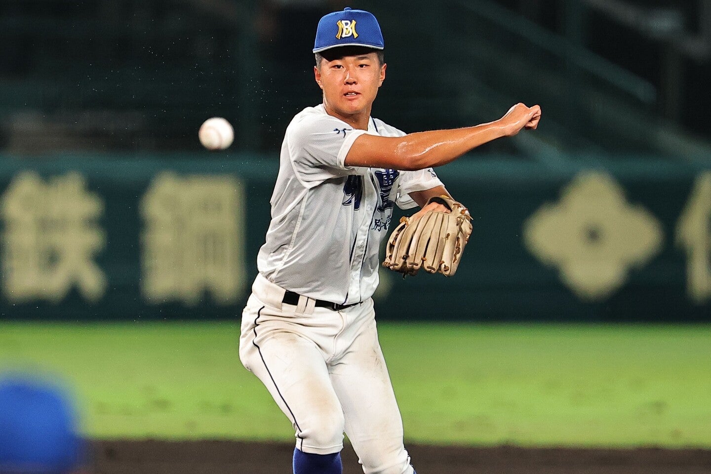 地方大会でも大活躍した川口。甲子園でも１年生とは思えない堂々としたプレーぶりで勝利に貢献した。写真：THE DIGEST写真部