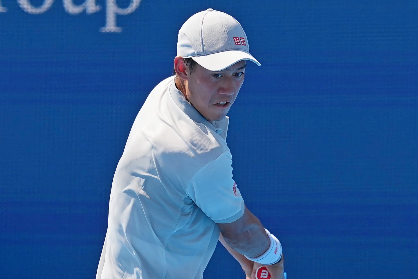 シンシナティOPでツアー復帰を果たした錦織。１回戦でウーゴ・カラベリに敗れたが、存在感は示した。(C)Getty Images