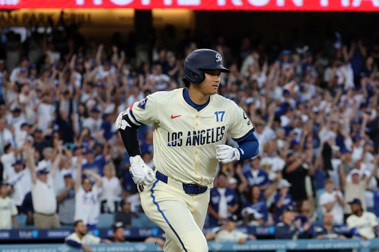 大谷が現役選手で唯一となる３年連続40号をマークした。(C) Getty Images
