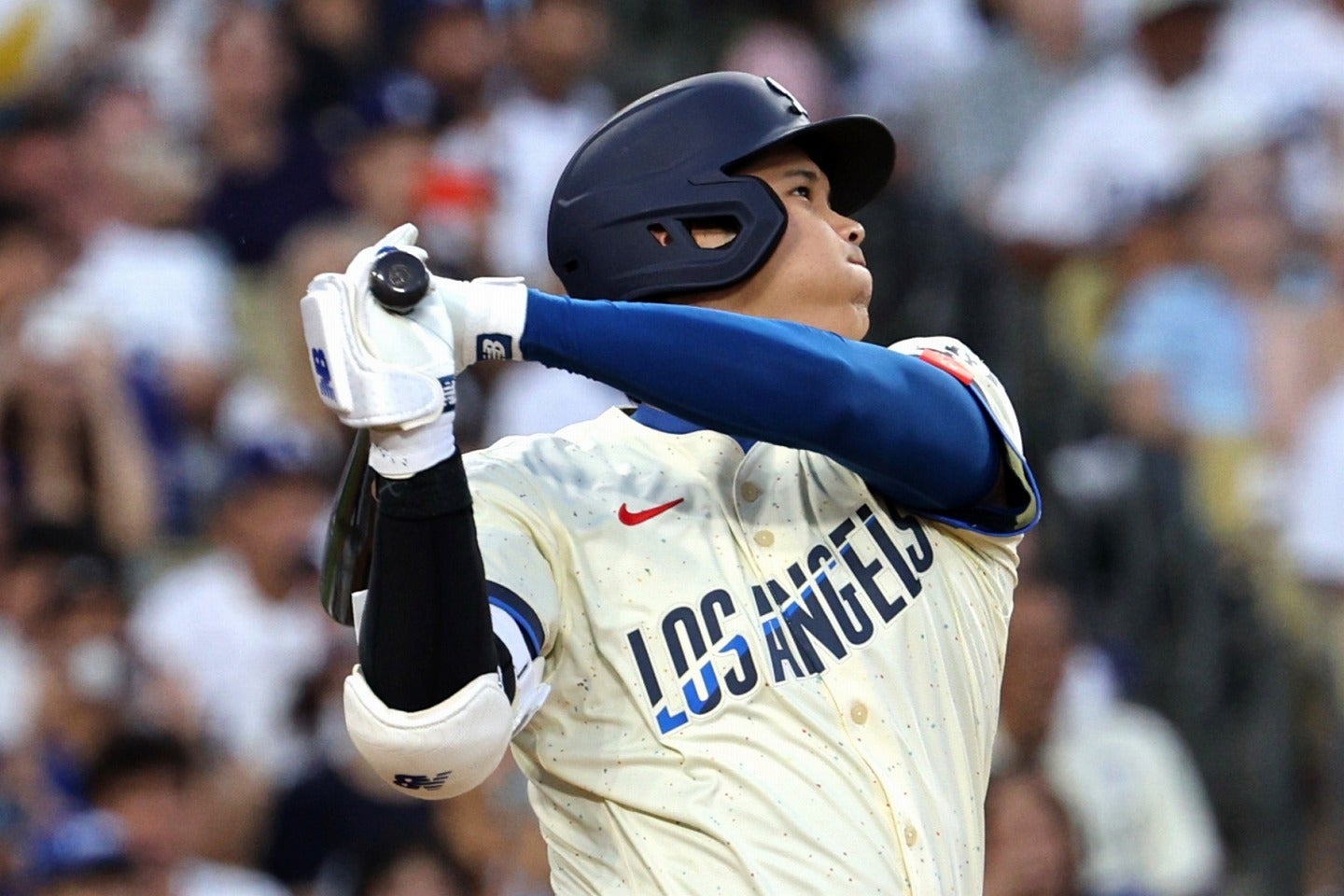 特大弾で今季の本塁打数を40に乗せた大谷。(C) Getty Images