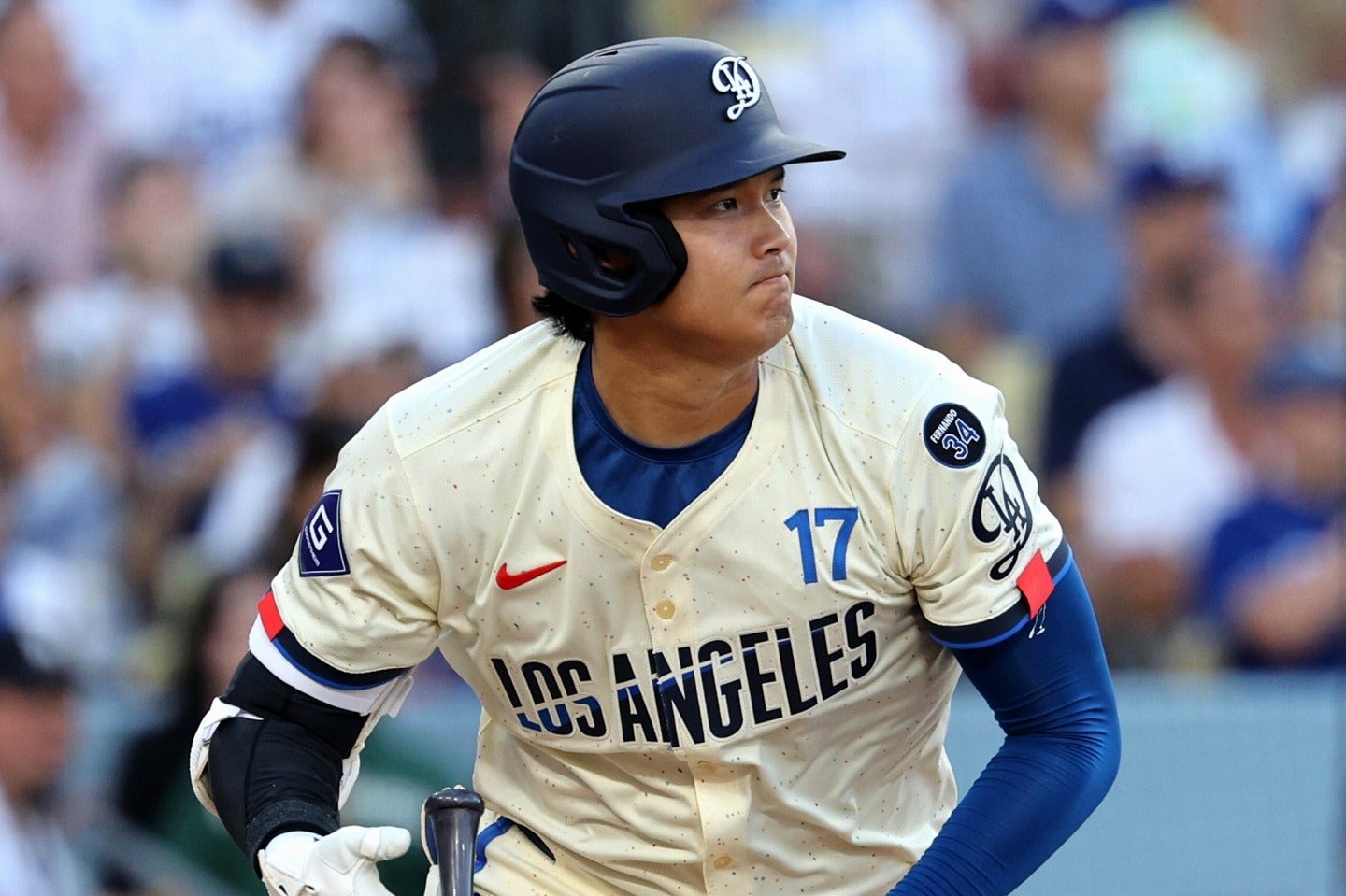 昨季に続き、40本塁打を記録した大谷。(C)Getty Images