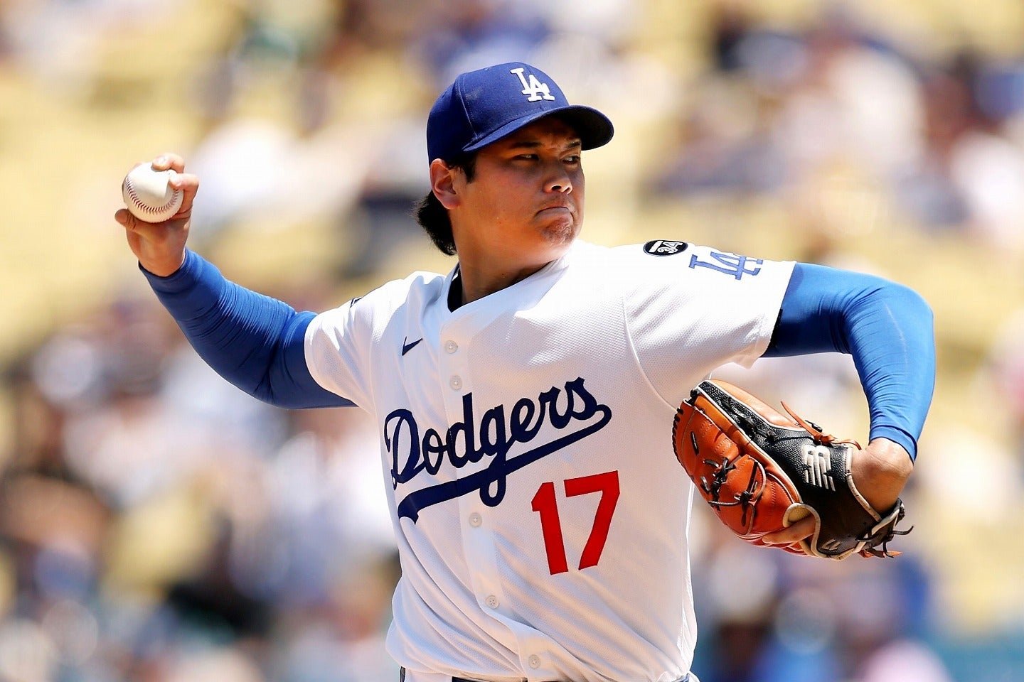 今シーズン投手に本格復帰した大谷。ドジャース首脳陣が気になる展望を口にした。(C)Getty Images