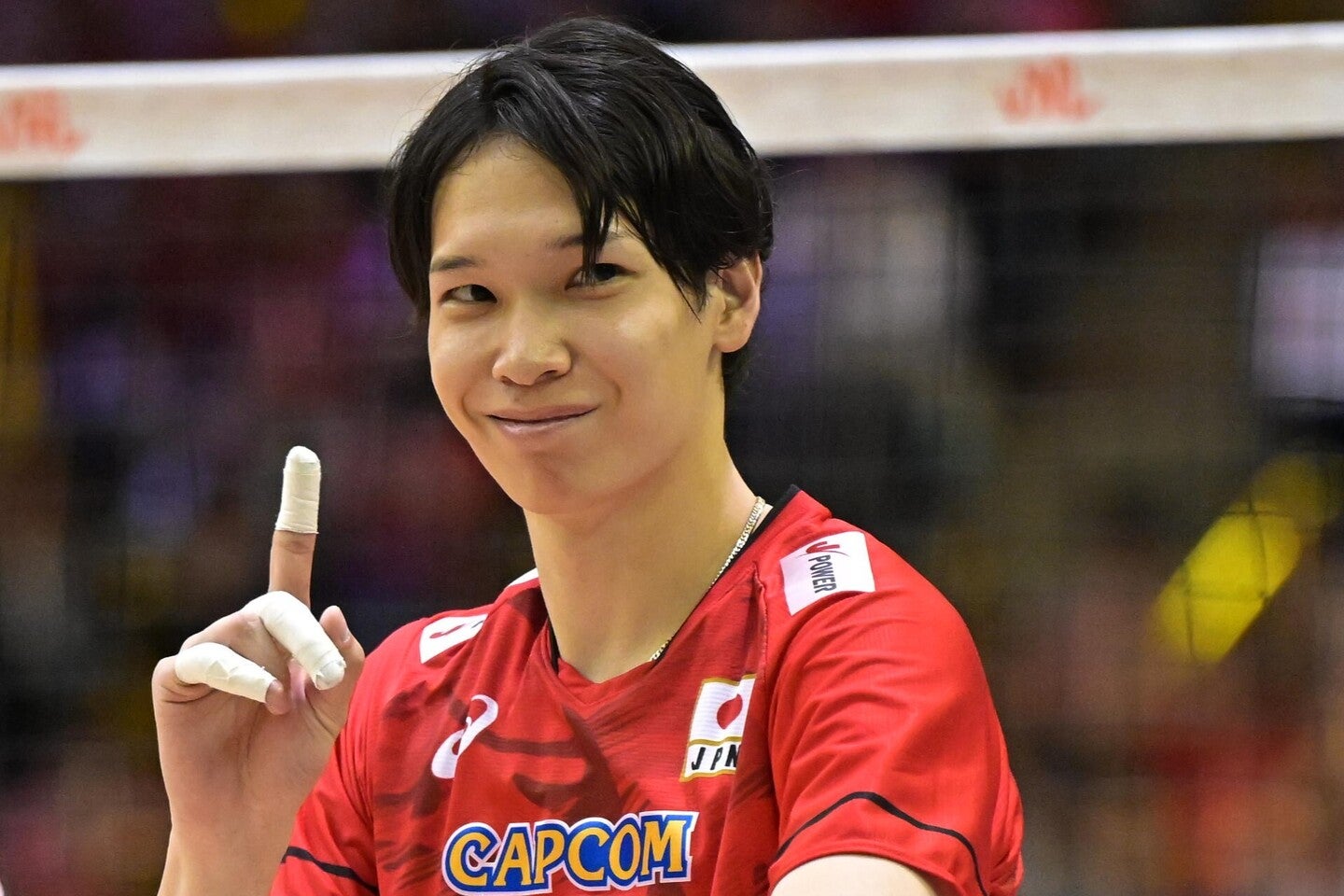 さまざまな分野に挑戦するバレー男子日本代表の山内。写真：金子拓弥（THE DIGEST写真部）
