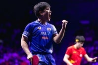 張本は強敵の王楚欽を破り、３年ぶりの優勝を果たした。(C)WTT