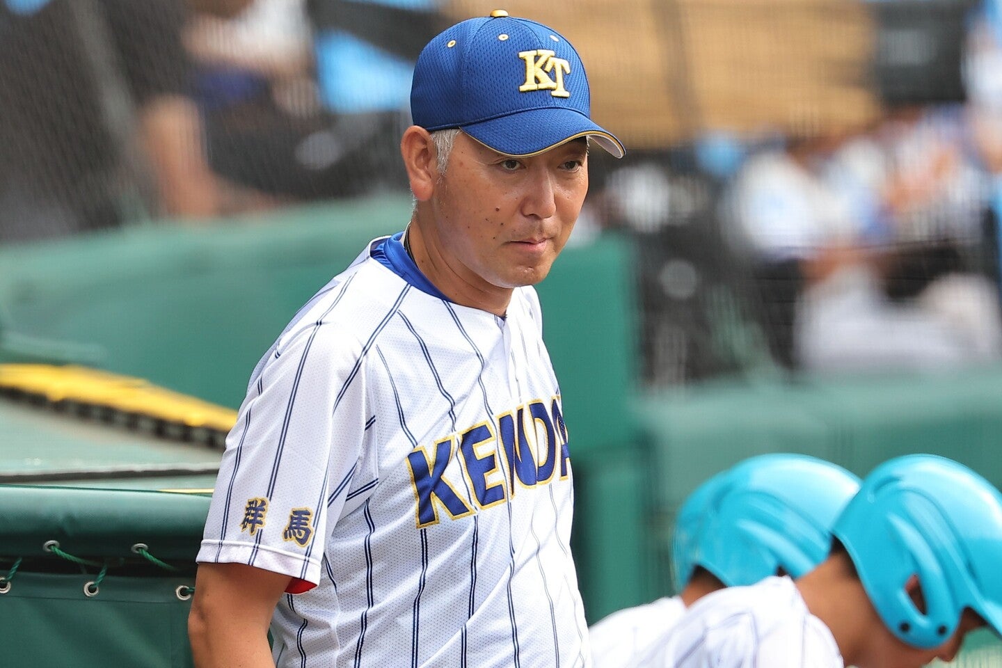 健大高崎の青柳監督（写真）が継投策に踏み切ったのは、投手力が強みであるというだけでなく、選手の故障のリスクと向き合った結果でもあった。　写真：THE DIGEST写真部