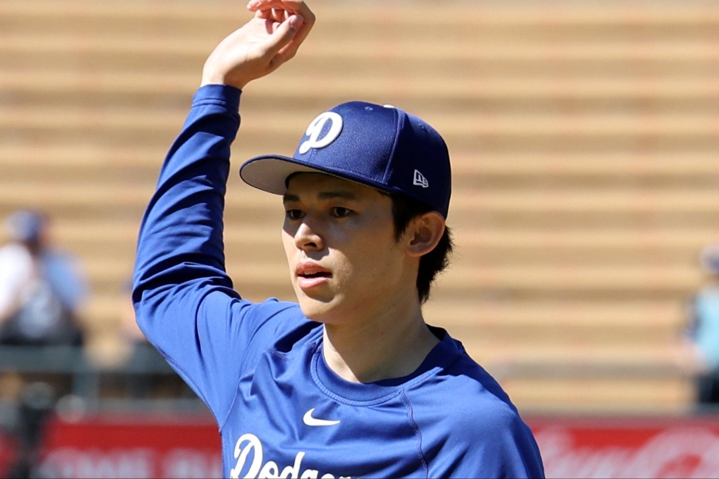 リハビリ登板を果たした佐々木。(C)Getty Images