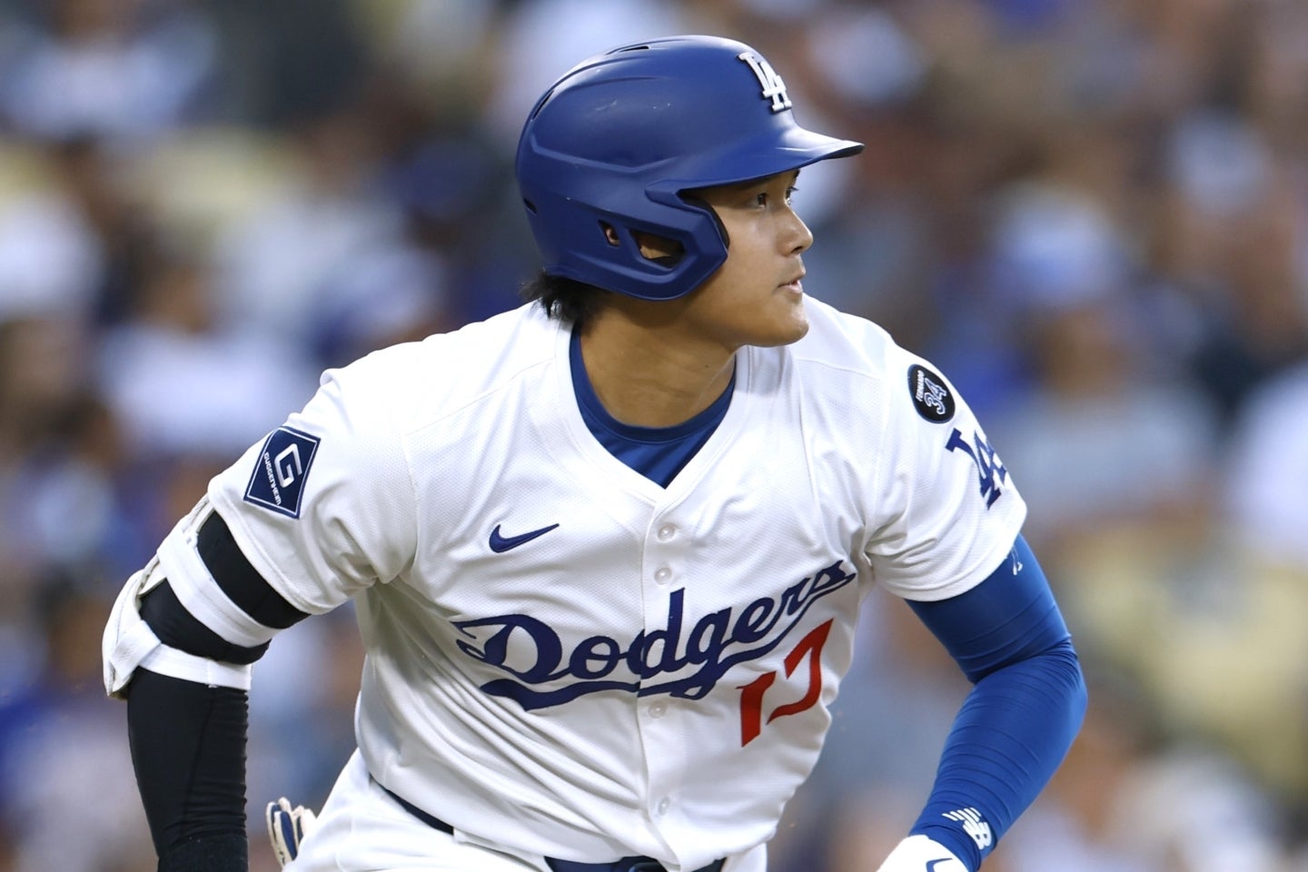 ３回、無死満塁で打席に入った大谷は、二ゴロを放って１打点をマーク。(C)Getty Images